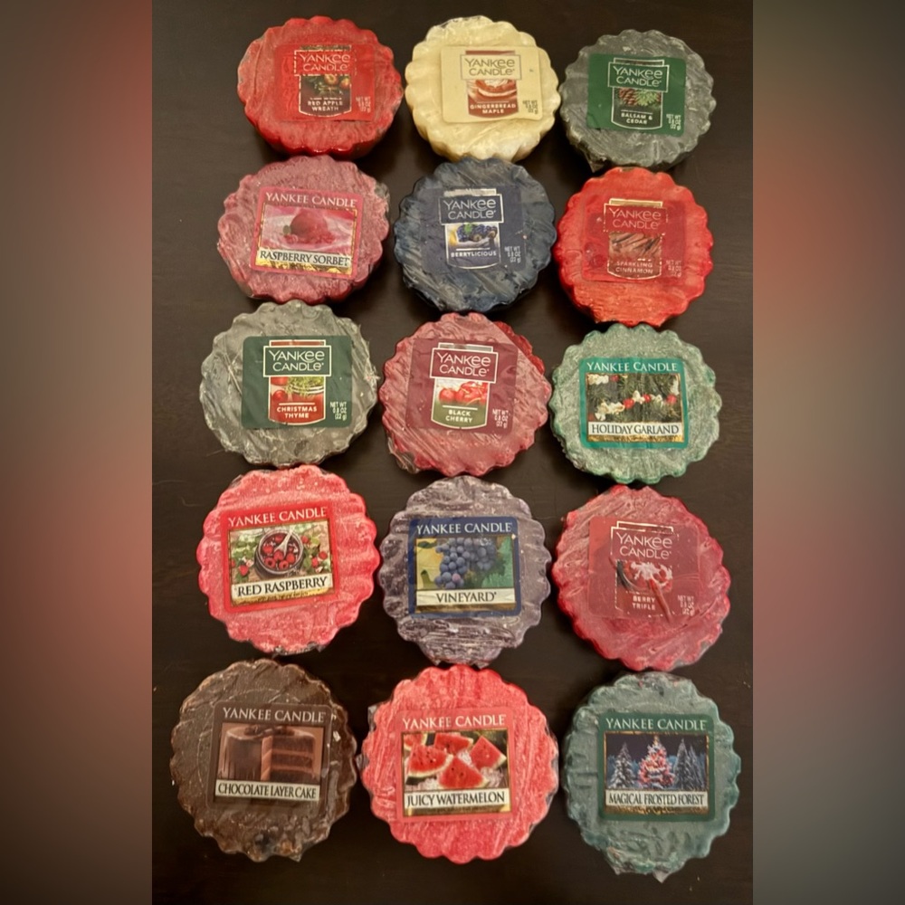 Yankee Candle Wax Melts Variety Pack | 15 Ct Bundle Holiday Fruit Bakery Scents